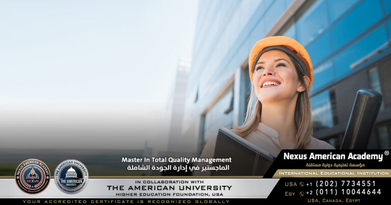 nexus american academy program Master In Total Quality Management